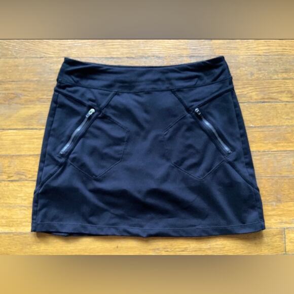 ATHLETA Black Stretch Knit Skort sz Small - Picture 1 of 11